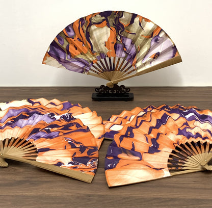 Strange Atmosphere Folding Fan 9-Inch | Weird Art Home Decor