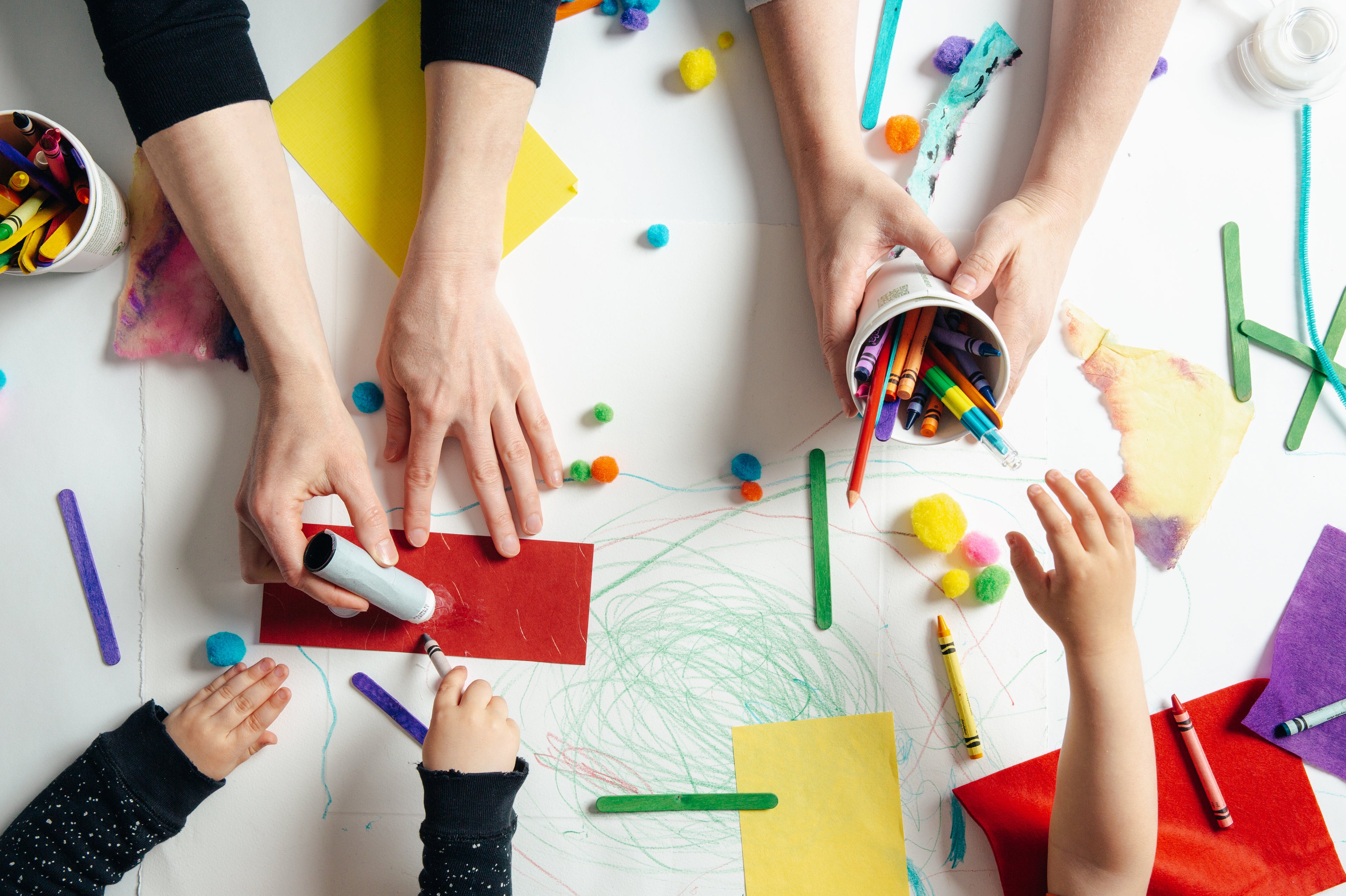 early-childhood-educators-and-kids-crafts-flatlay This free image is provided by Burst the third-party partners of Shopify.